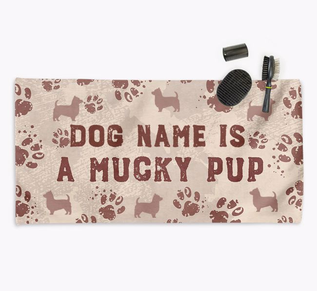 'Mucky Pup' Personalised Towel for your {breedCommonName}